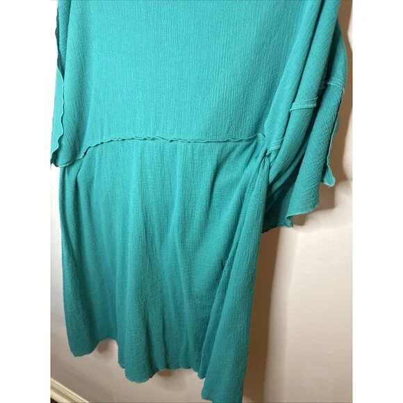 Soft Surroundings Womens Dress‎ Large Gauzy Cotton Asymmetric Beach Fairy Whimsy - Picture 4 of 6